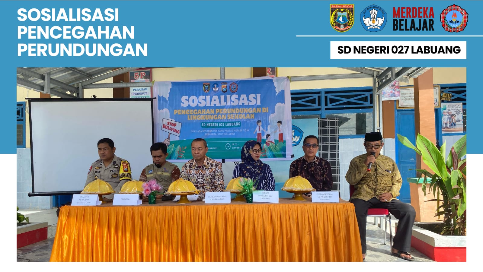 SD Negeri 027 Labuang Gelar Sosialisasi Pencegahan Perundungan untuk Siswa
