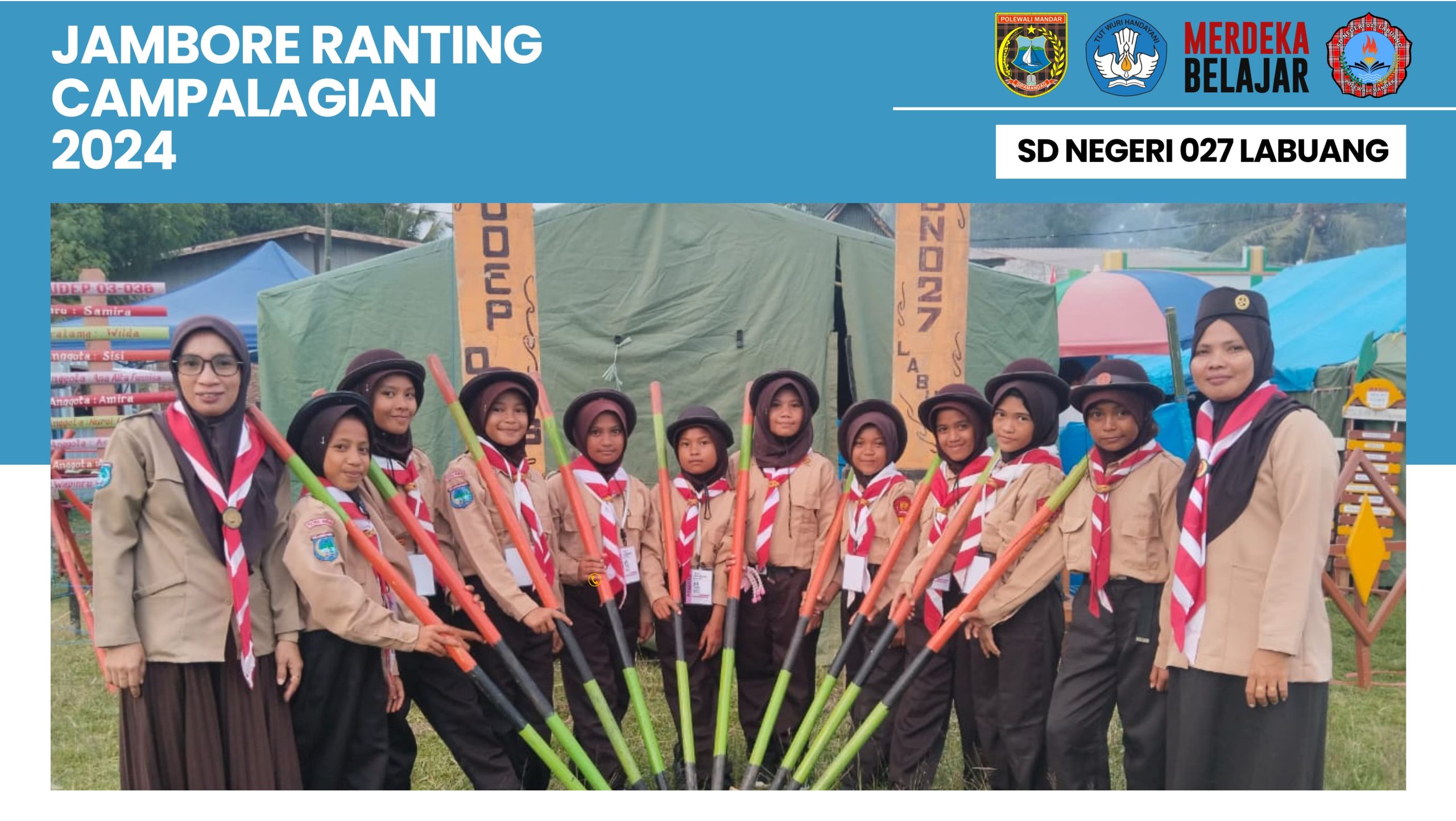 Semangat Pramuka Berkobar di Jambore Ranting Campalagian 2024