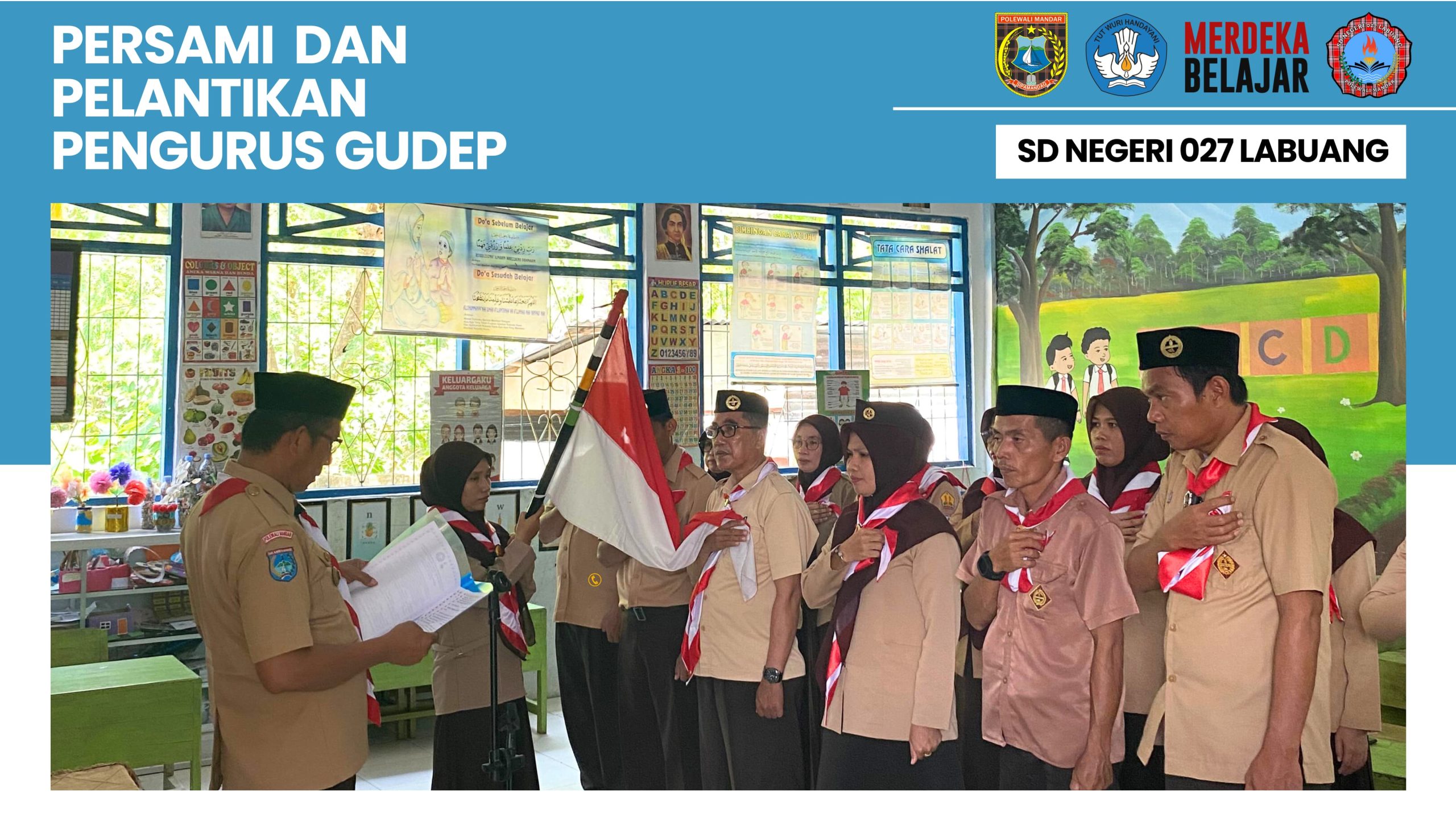 PERSAMI dan Pelantikan Pengurus Gudep SDN 027 Labuang, Momentum Penguatan Jiwa Pramuka Sejati