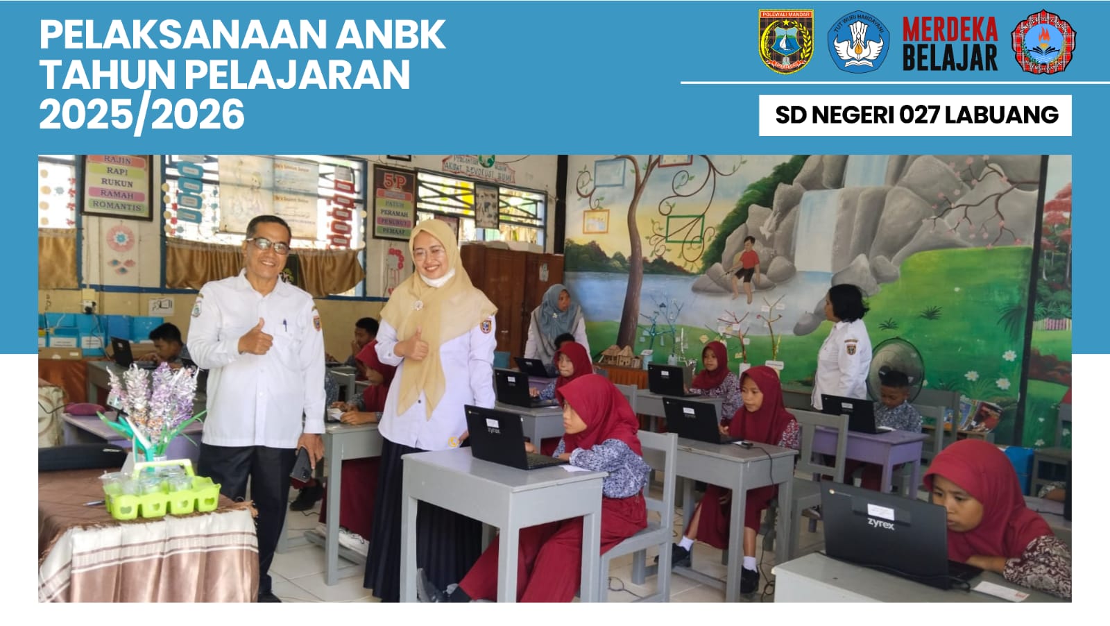Penuh Semangat! SDN 027 Labuang Gelar ANBK Selama Dua Hari