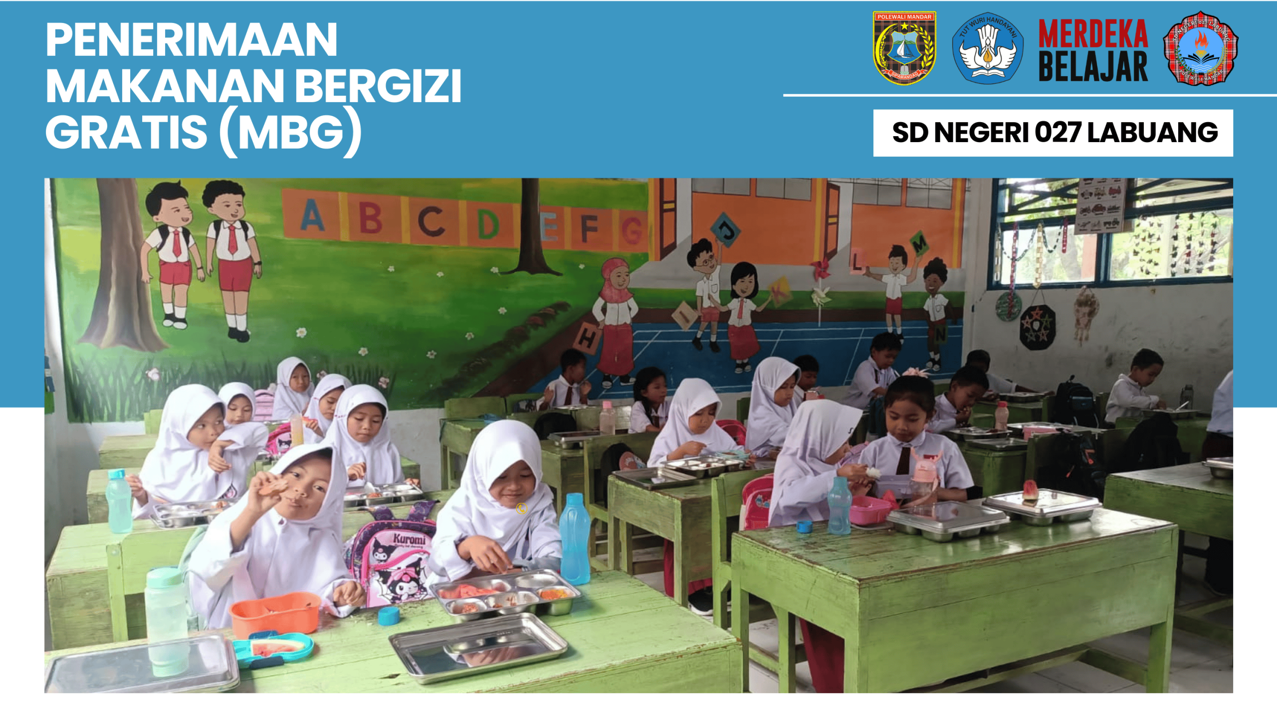 SD Negeri 027 Labuang Mulai Terima Program Makanan Bergizi Gratis dari Pemerintah